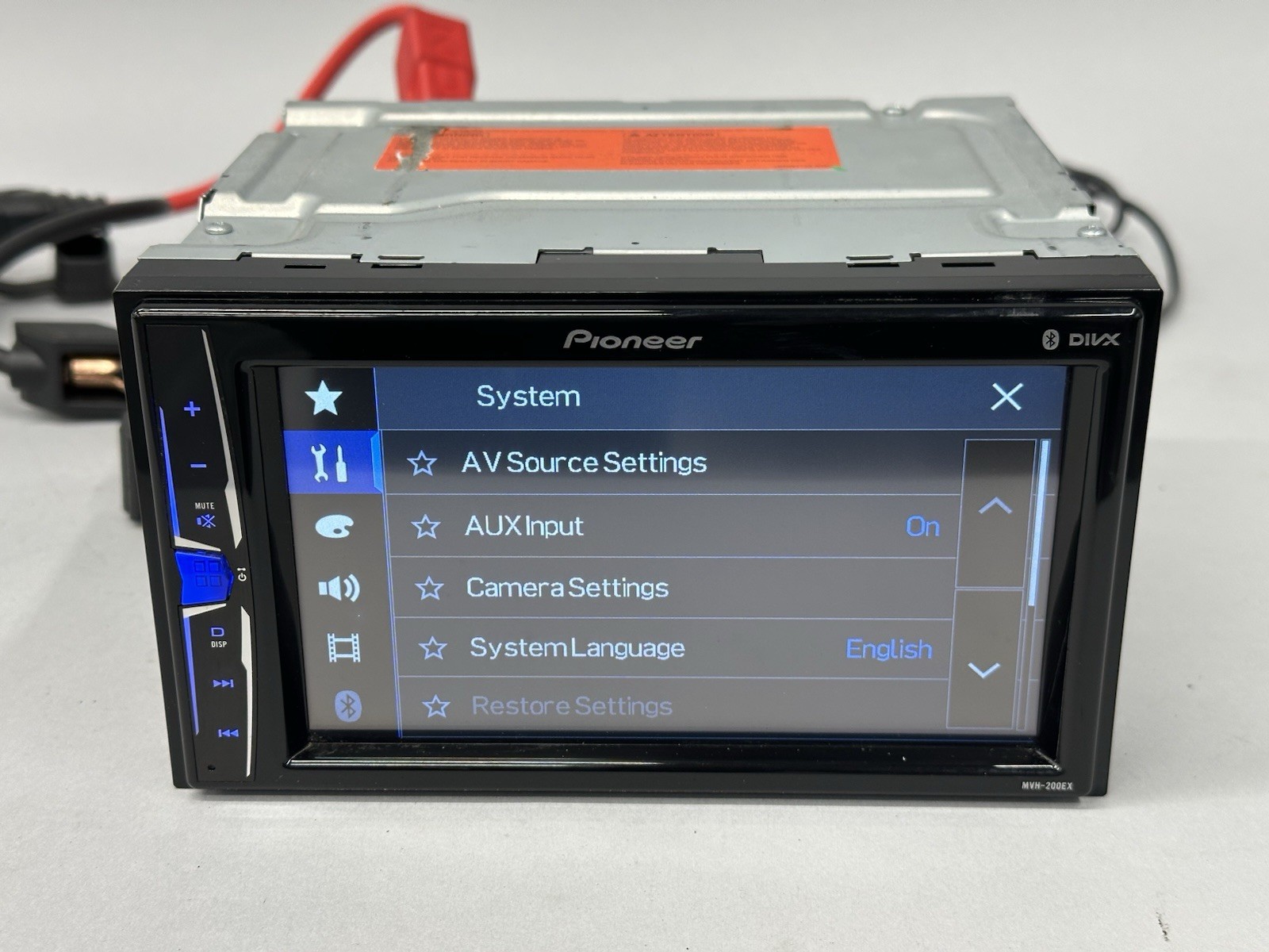 Pioneer MVH-200EX 5″ Touchscreen Display Radio Receiver Bluetooth AUX USB