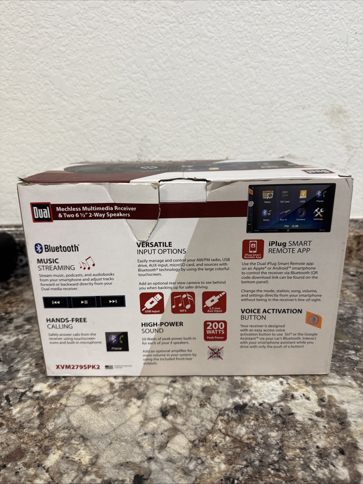 Dual XVM279SPK2 7″ Digital Multimedia Receiver (NO CD) Two 6.5″ 2-Way Speakers