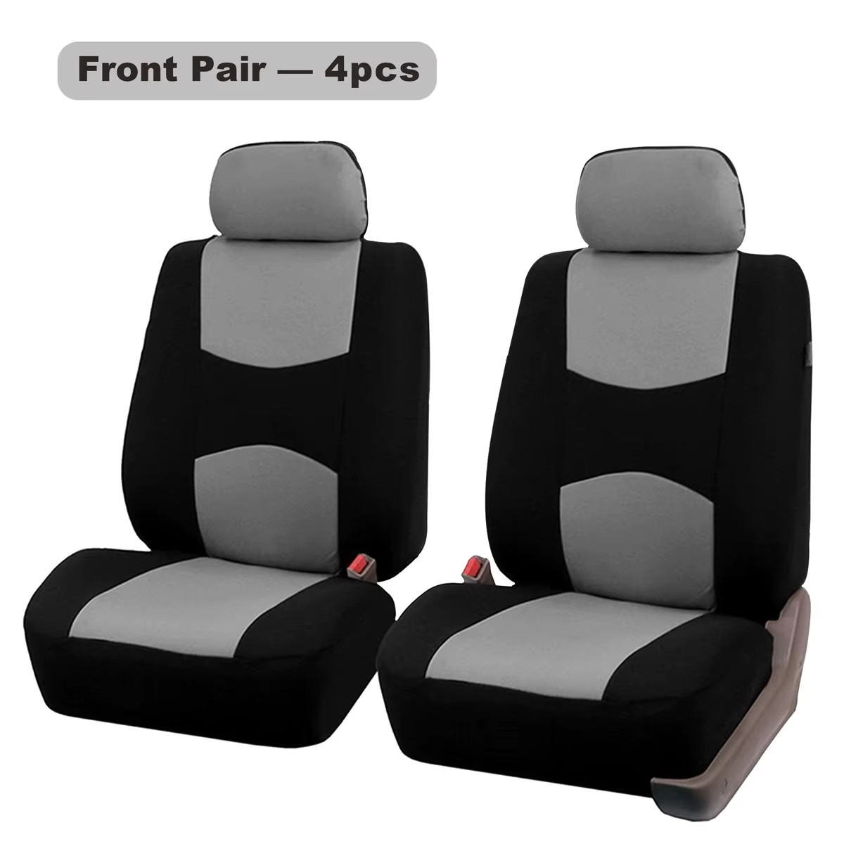 Four Seasons Fashion Universal 9 Pcs Car Seat Cover Polyester Fabric Car Seat Co