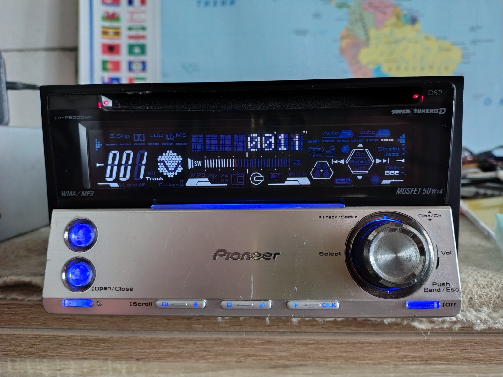 Pioneer FH-P5000MP Car Stereo CD/Cassete Player In Dash Receiver Fully Working