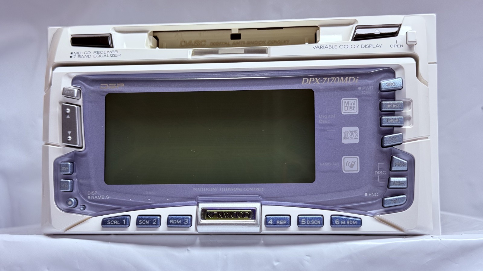 KENWOOD DPX-7170MDi White 2DIN CD MD Player JDM w/ External Bluetooth Japan