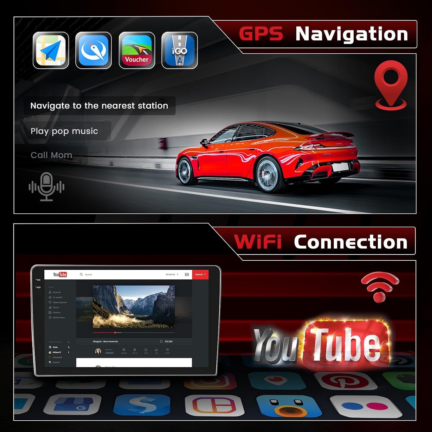 Nissan Versa 2015-2019 Android 15 Car Stereo 4+128G 10.1″ CarPlay GPS + Camera
