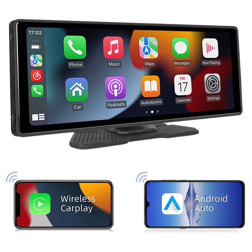 10.26″ Car Radio Stereo Portable Android Auto Wireless Carplay GPS Touch Screen