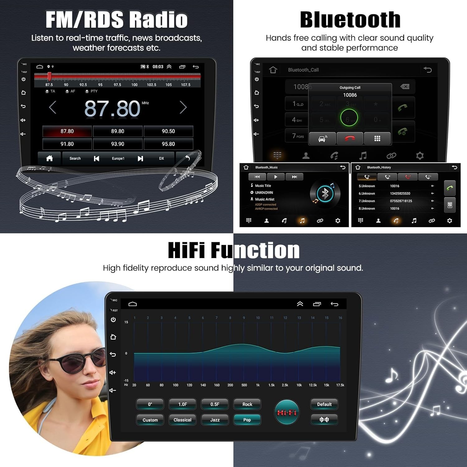 10.1″ HD Android 13 Car Radio for Outlander Sport ASX
