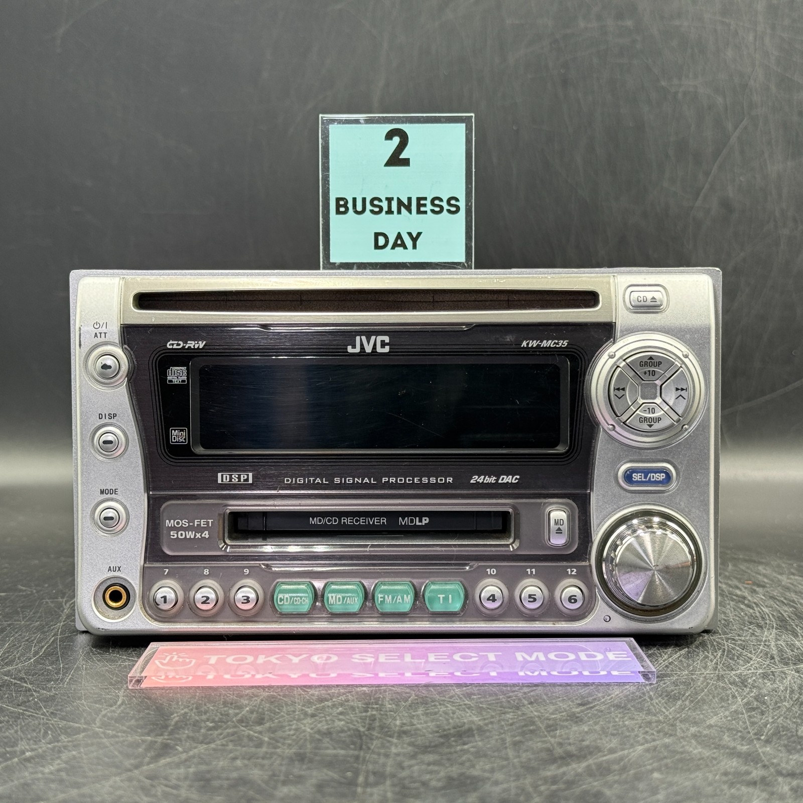 JVC KW-MC35 Car Audio 2DIN CD MD Bluetooth Ready Vintage JDM Tested In Stock