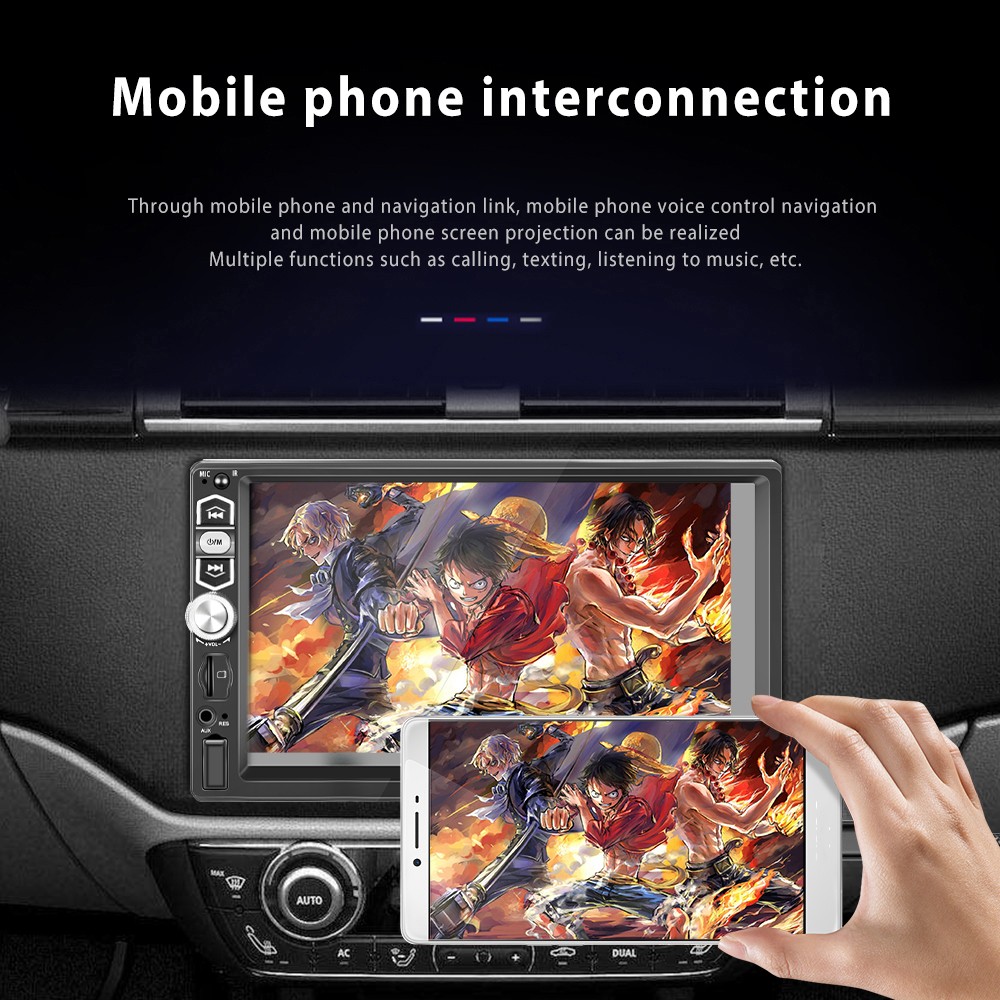 7″ Single Din Car Stereo Radio MP5 Player with Carplay Android Auto