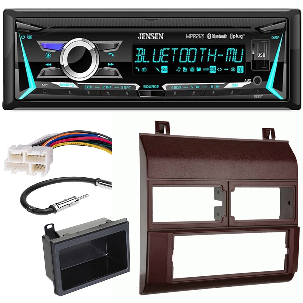 Jensen MPR2121 Bluetooth Car Stereo AM/FM Radio for 1988-1994 Full Size C/K RED