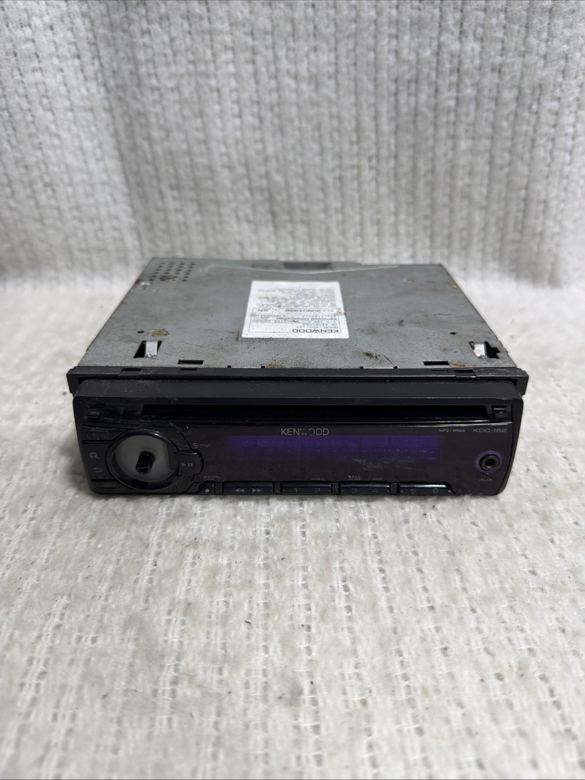 Kenwood KDC-152 CD MP3/WMA Car Stereo Receiver with AUX – Untested