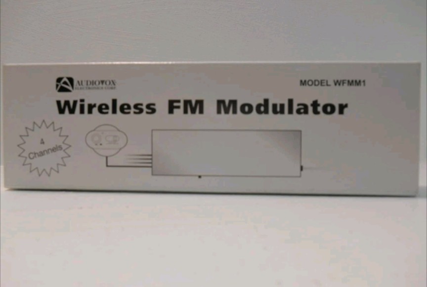 VTG NOS Audiovox Wireless FM Modulator Shaft Knob Car Stereo 🔵 BT Audio Module