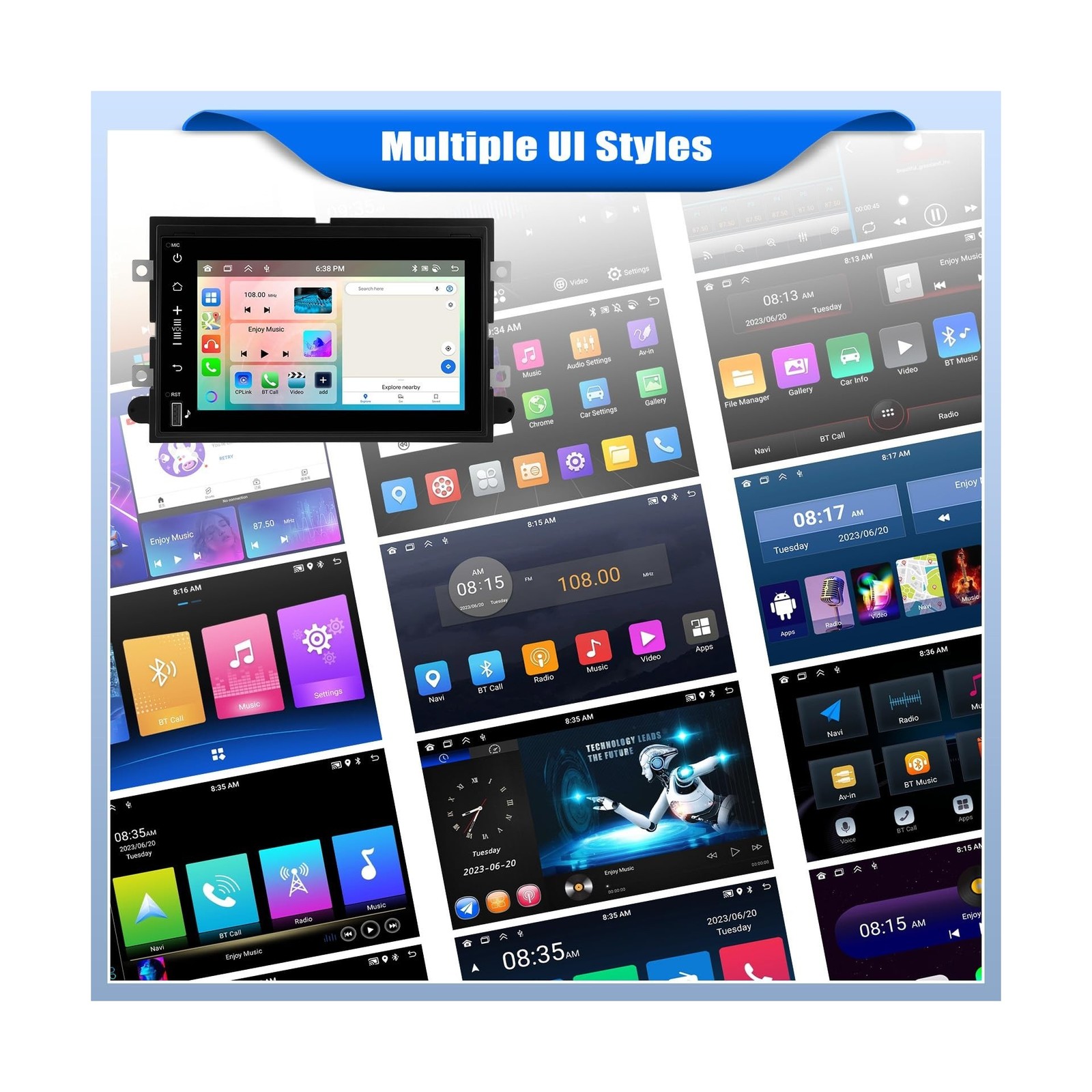 [6+128G] 8-Core Android 15 Car Stereo Radio for Ford F150/F250/F350 2004-2014…
