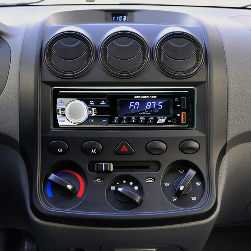 Car Stereo Bluetooth MP3 Player Single Din Dual USB SD FM Radio 60W x 4