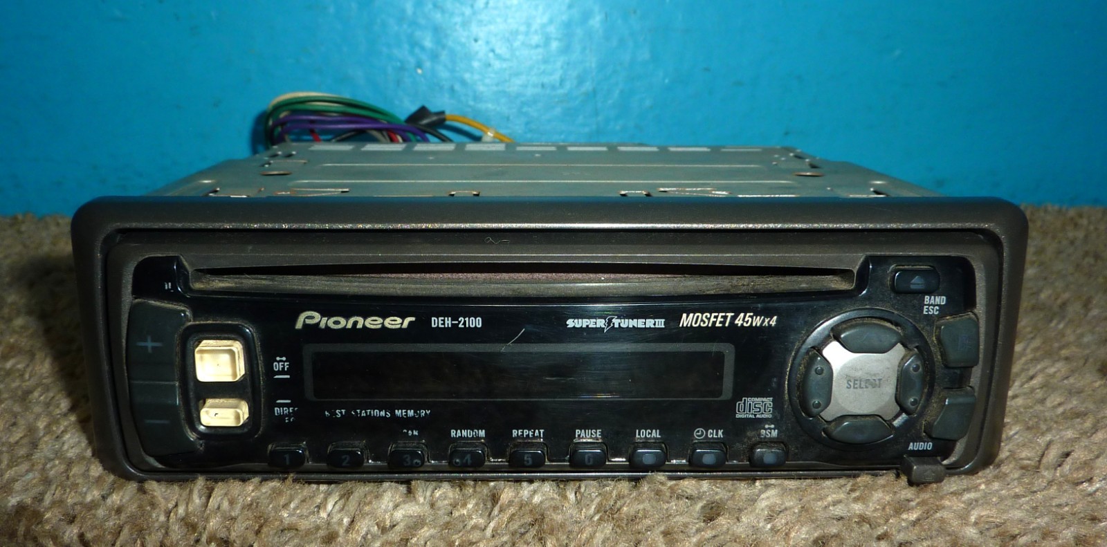 Pioneer DEH-2100 Super Tuner III Car Stereo CD Player AM/FM Tuner MOSFET 45Wx4