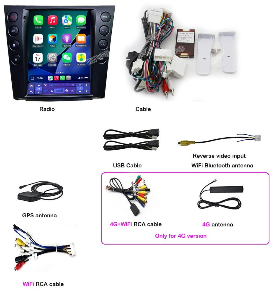 10.4″Car GPS Navigation Radio Stereo For Lexus GS300 GS330 GS400 GS450 2G+32G