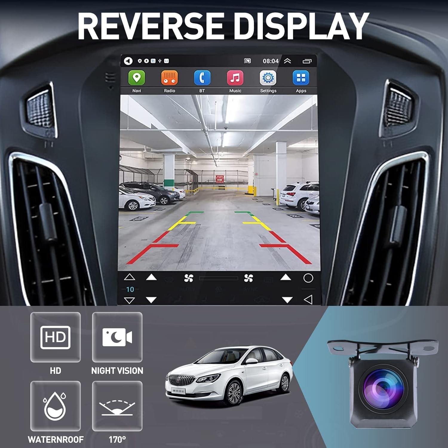 Ford Focus Car Stereo Radio 2012-2018 with Carplay/Android Auto, 2G RAM 32G ROM