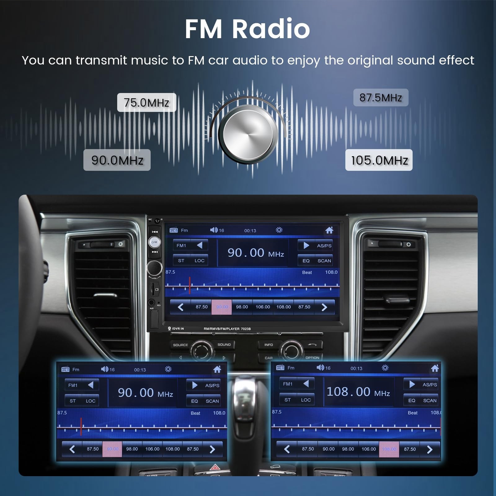 Estereo De Pantalla Tactil Với Camara De Reversa Y Reproductor De Radio