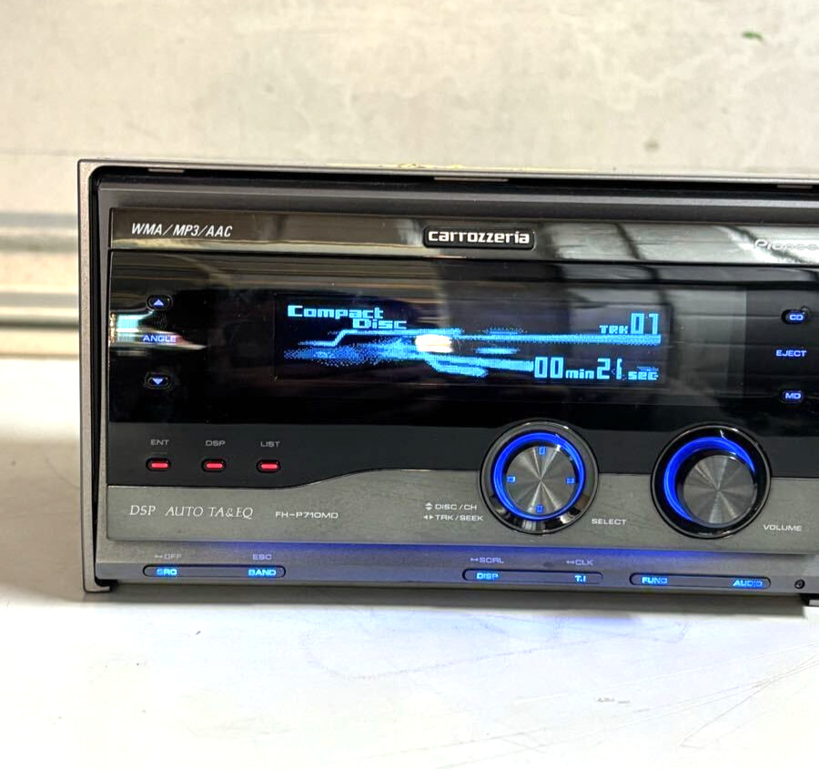 Pioneer Carrozzeria FH-P710MD 2DIN CD MD Car Audio DSP Bluetooth Added JDM