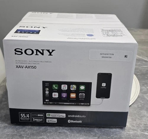 Sony XAV-AX150 6.95″ Apple CarPlay Android Auto Bluetooth Car Stereo w/ Harness