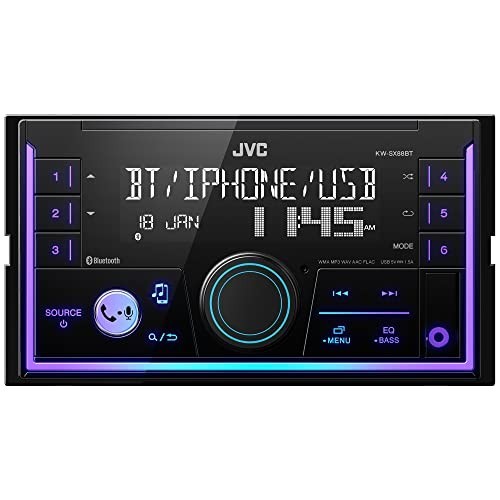 Double DIN Car Stereo Bluetooth 50W 4 Channel AUX USB AM FM Radio 13 Band EQ