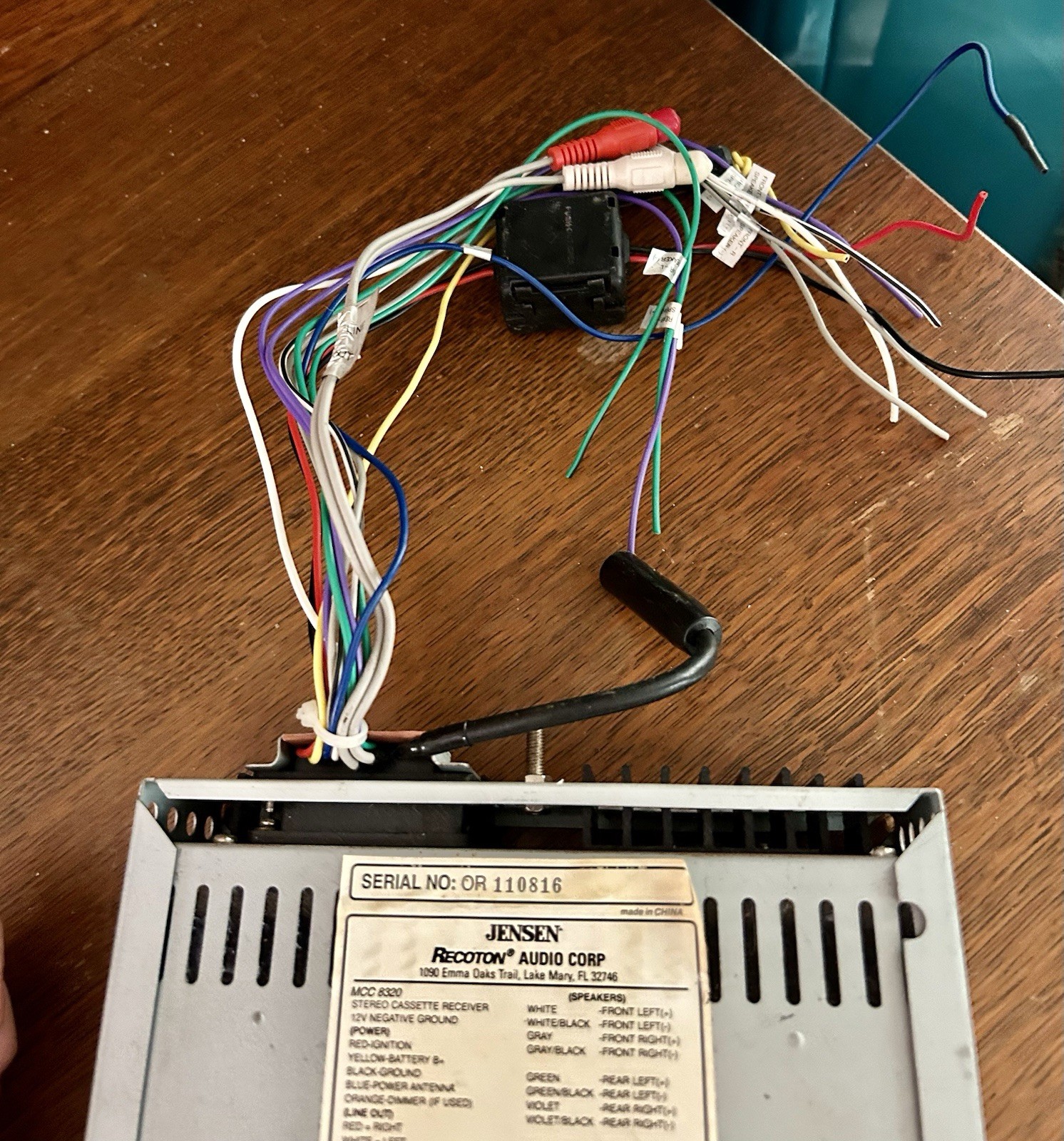 Jensen Car Cassette Player With AM/FM Radio