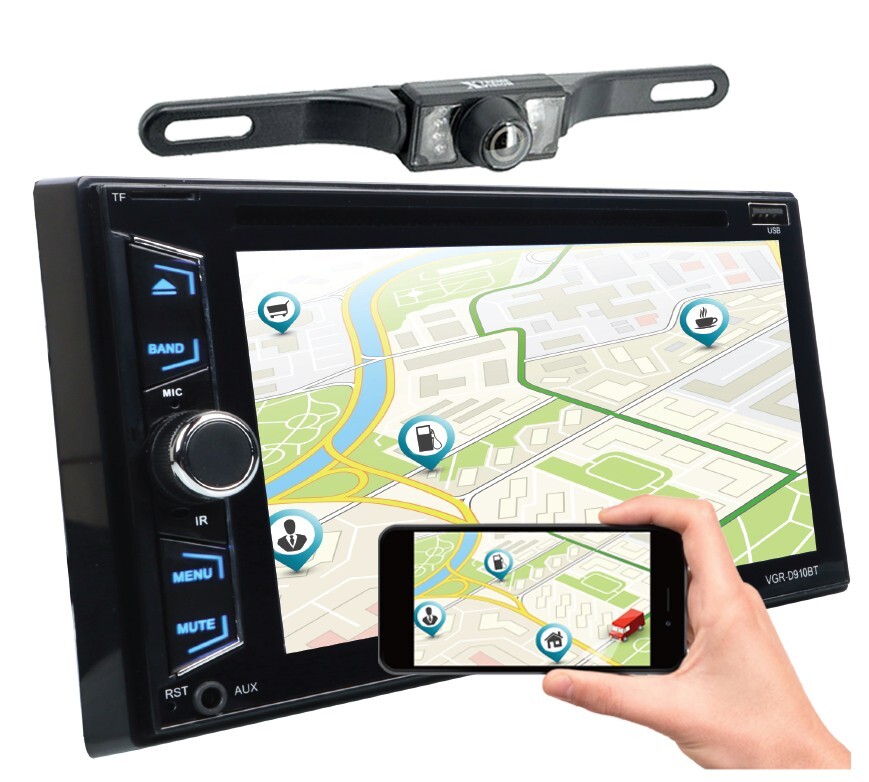 Gravity 6.2″ Car Stereo CD DVD 2Din Bluetooth Receiver + Rearview Backup Camera