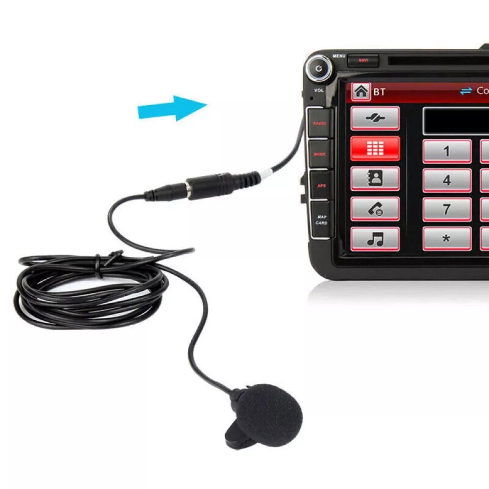 External 3.5mm Microphone Replacement for Car Stereo Radio Microphone Hands-free
