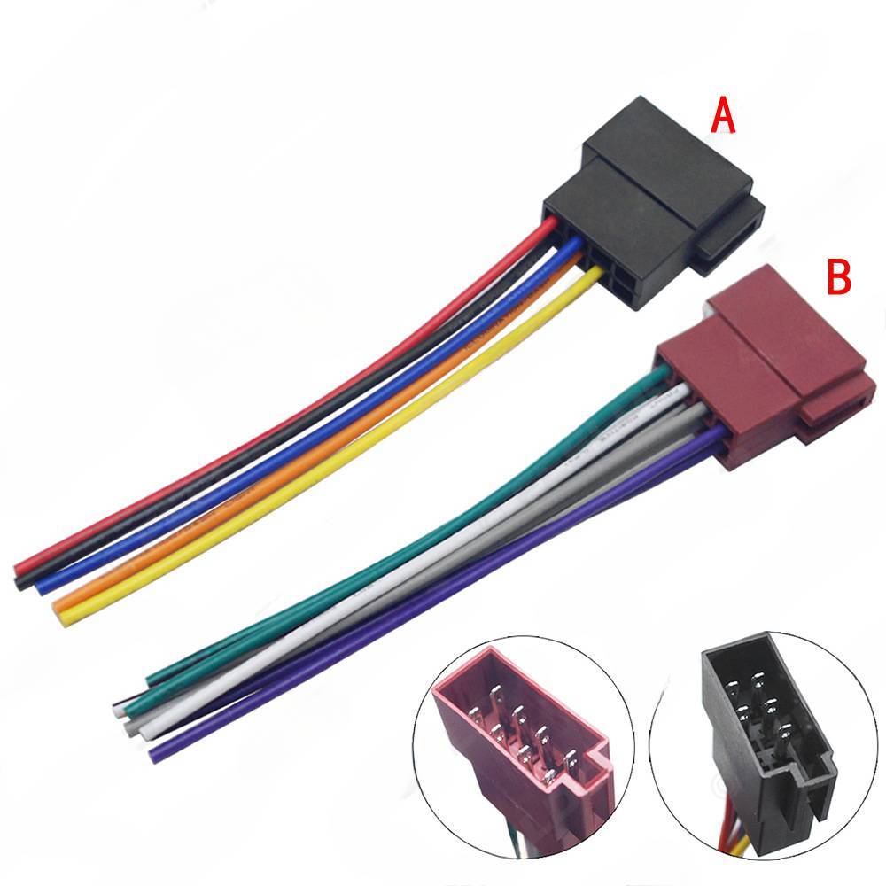 for VW/Audi/Benz ISO DVD power speaker harness plug, radio CD audio cable