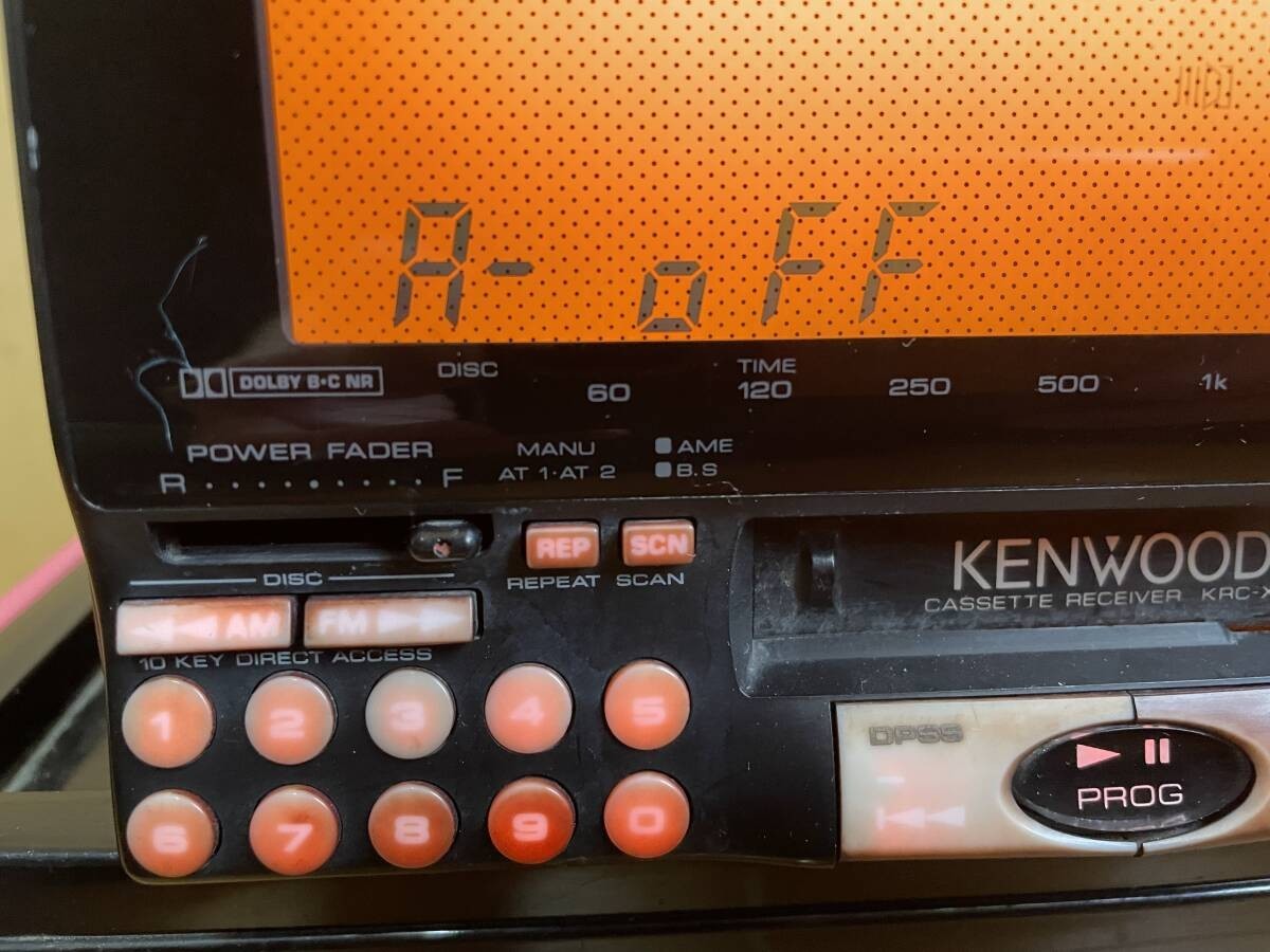 Kenwood KRC X11 2DIN Cassette Deck Receiver Vintage Car Audio JDM Tested