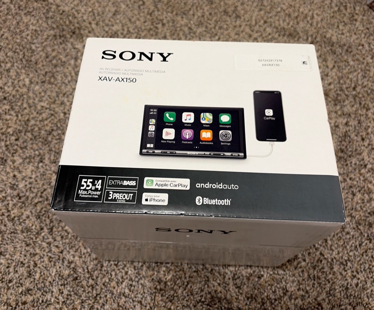 Sony XAV-AX150 6.95″ Apple CarPlay Android Auto Bluetooth NEW SEALED FAST SHIP⚡️