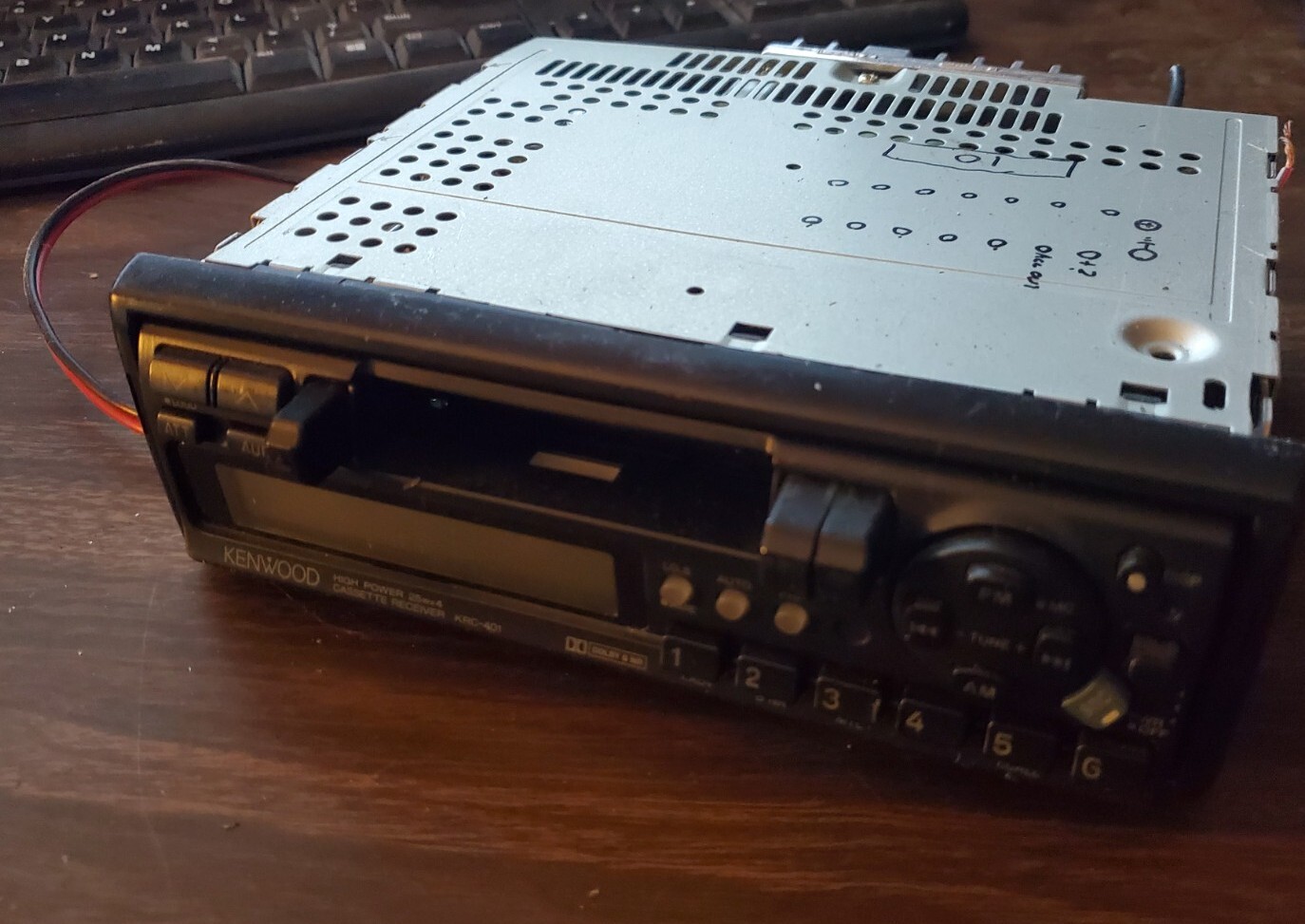 KENWOOD KRC-401 Cassette Receiver Tape Deck car stereo 12v 25Wx4 Dolby B nr