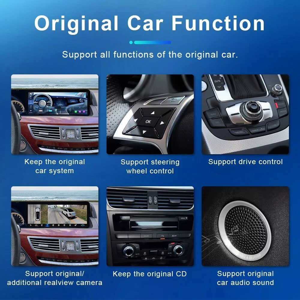 12.3” For Benz S W221 2006-2013 Android Car Radio Stereo GPS Navi Carplay 128GB