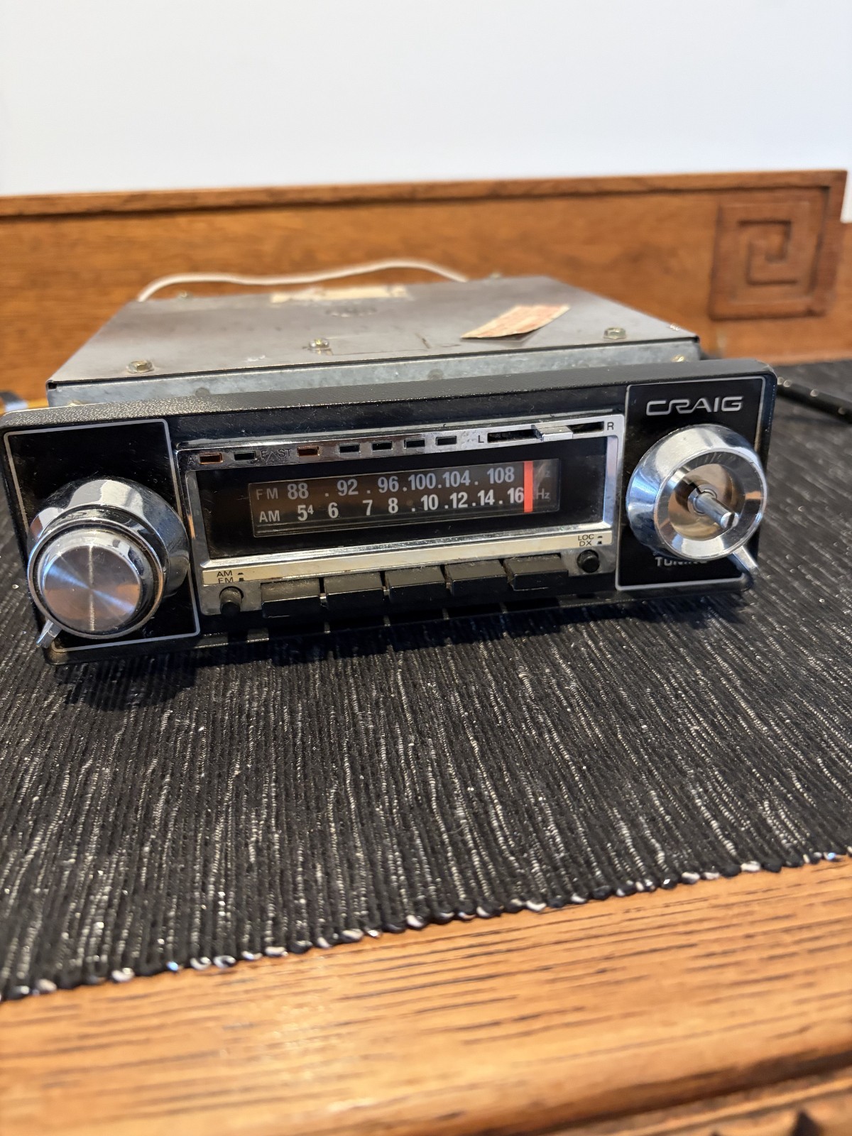 Vtg. 1970’s Craig Car Auto Under Dash Stereo 8-Track Player Model — Tested Work