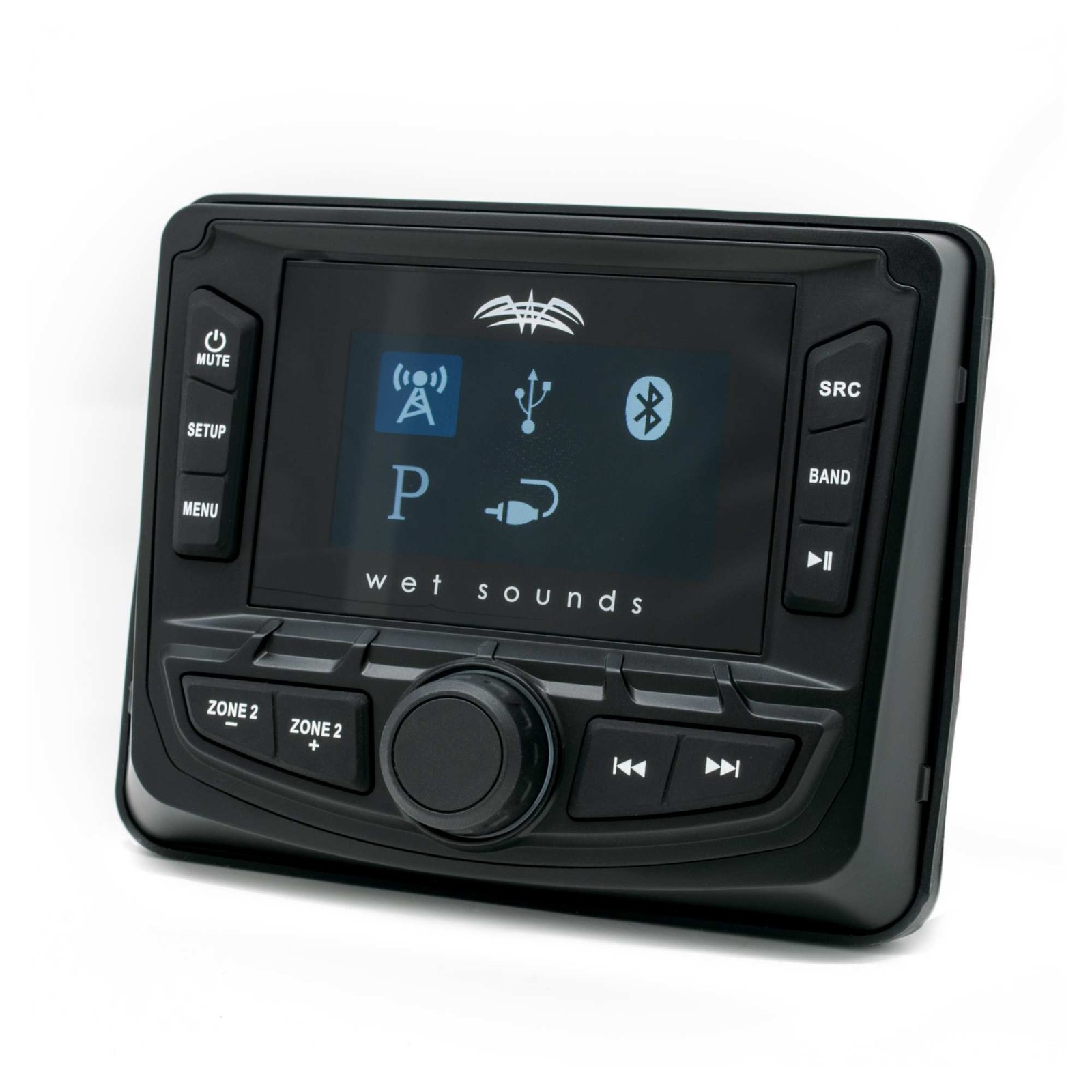 Wet Sounds WS-MC2 With Stinger Marine SEADASH3W 3″ Radio Kit – White
