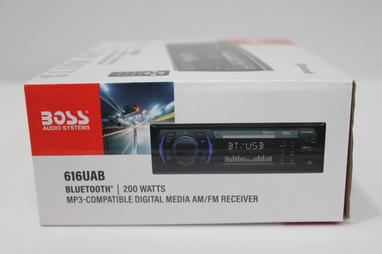 BOSS Audio Systems 616UAB Multimedia Car Stereo – Single Din LCD Bluetooth Radio
