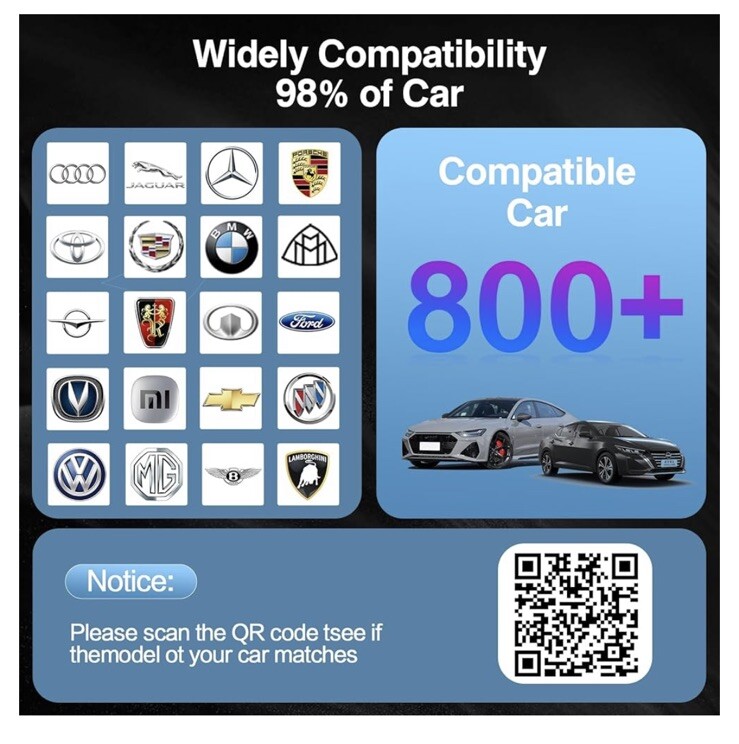 Wireless CarPlay Adapter for Apple – 2024 Slim Edition Plug & Play Connection…