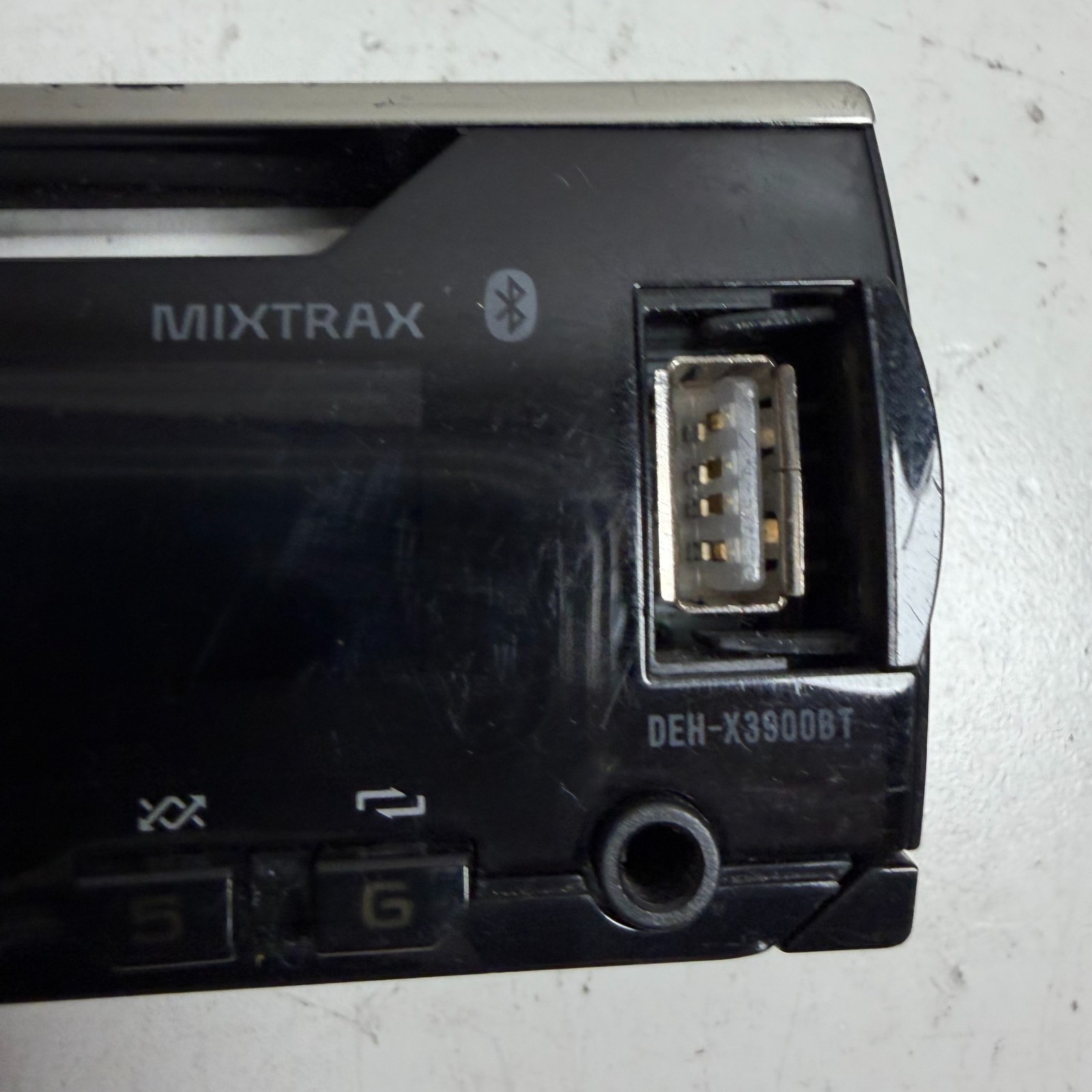 Pioneer Mixtrax DEH-X3900BT Black Bluetooth CD USB Car Stereo Faceplate