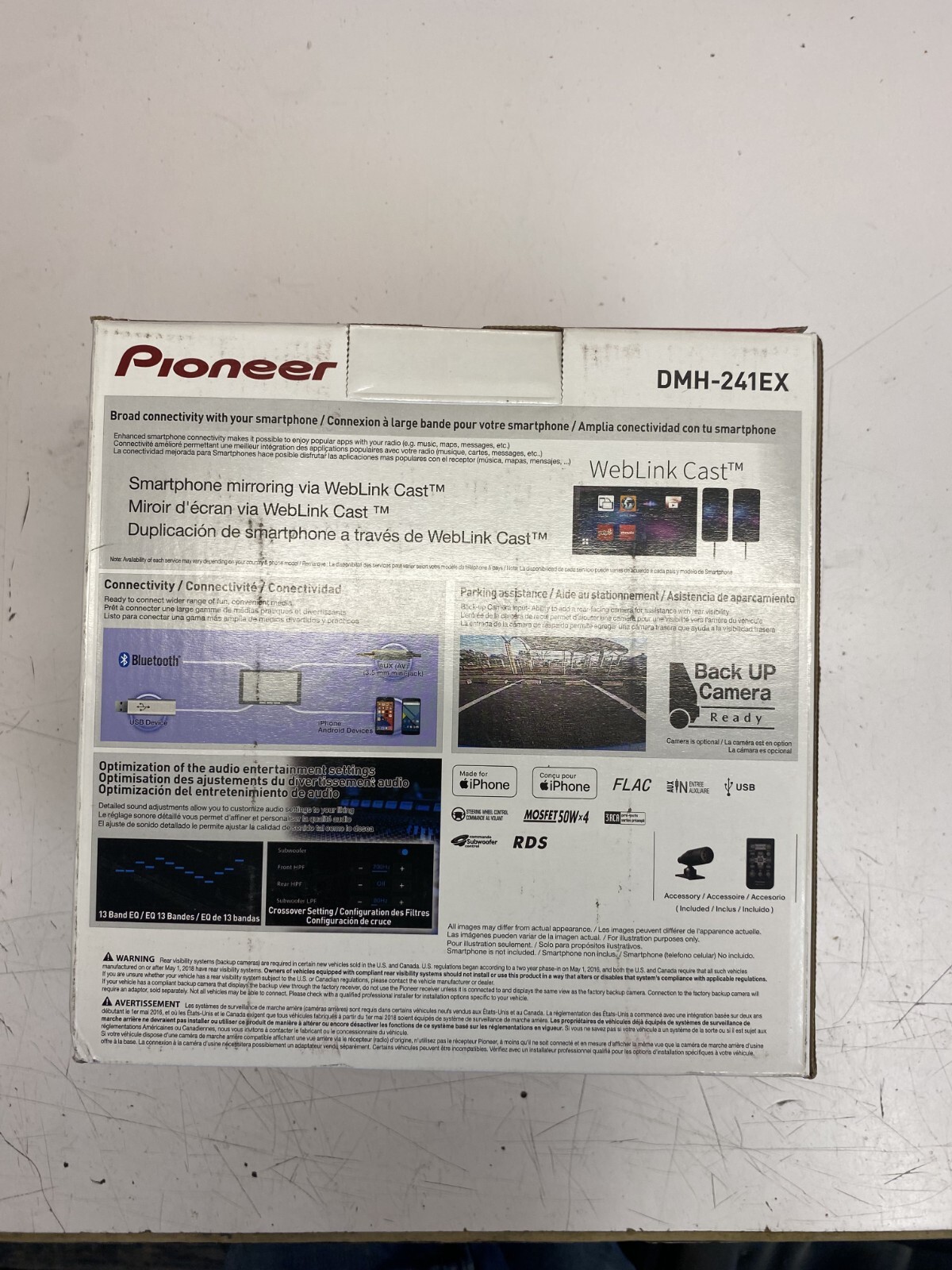 Pioneer DMH-241EX 6.2″ Touchscreen Digital Media Receiver