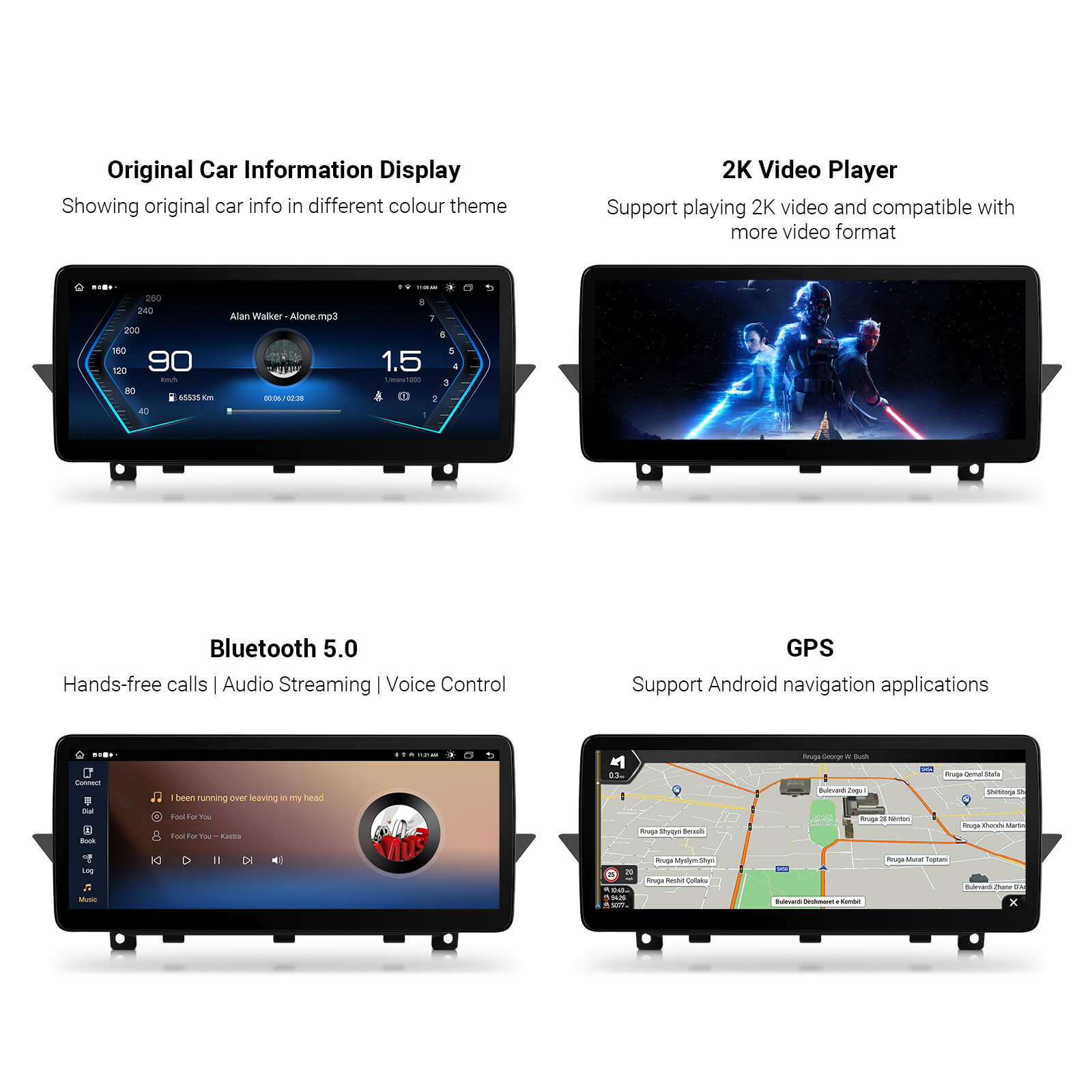 For BMW X1 E84 CIC 12.3″ IPS Android 13 8-Core Car Play GPS Stereo Navi 4G WiFi