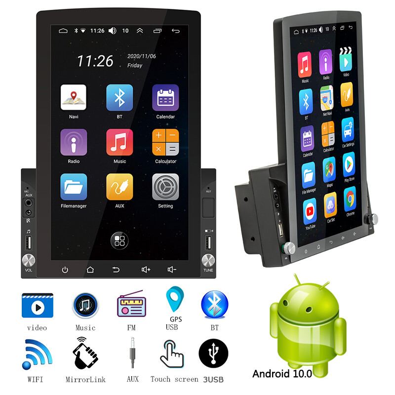 10.1″ 2 Din Android 10 Car Stereo Radio Touch Screen WiFi MP5 GPS Navi Bluetooth