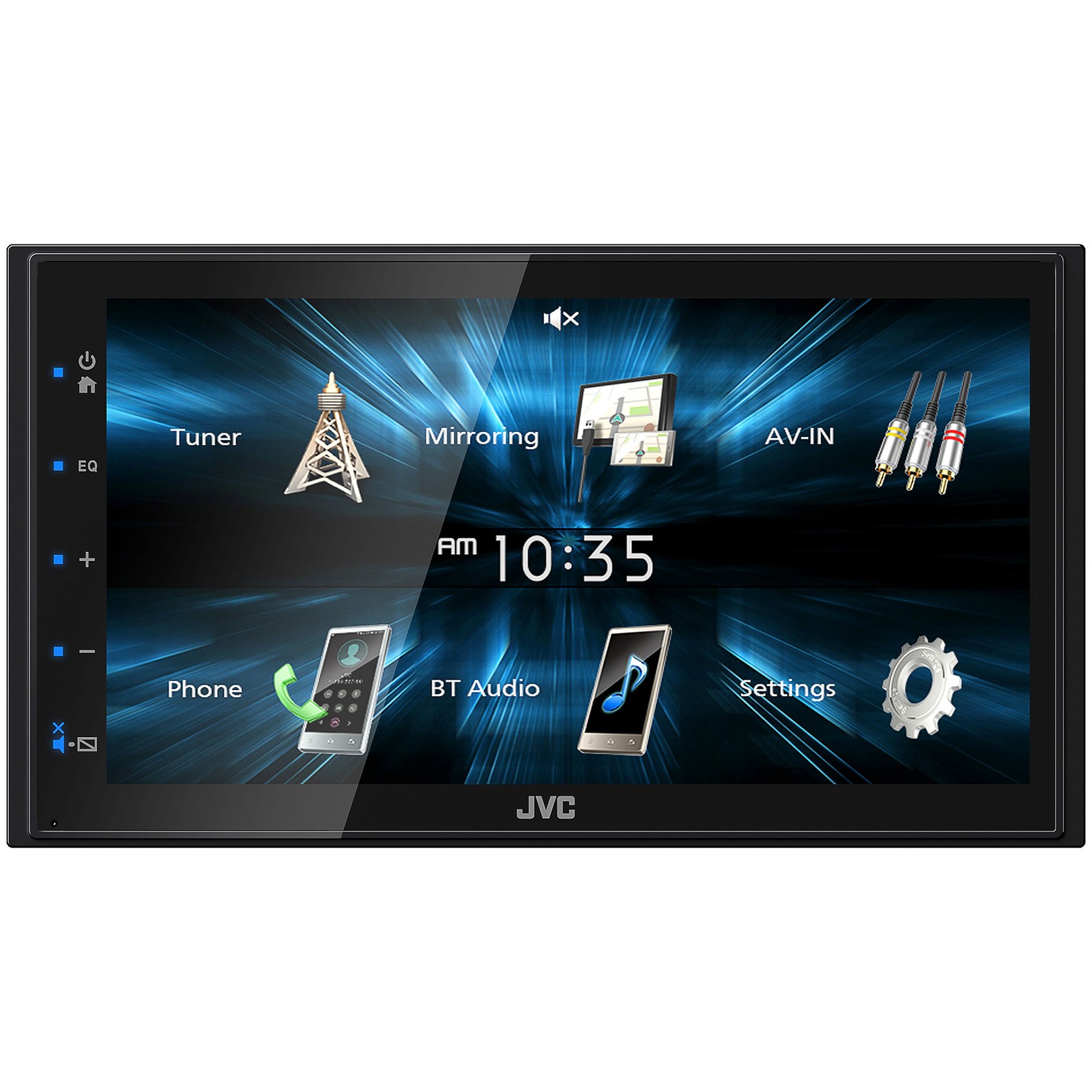 JVC KW-M150BT Digital Media Receiver featuring 6.8″ WVGA Capacitive Monitor
