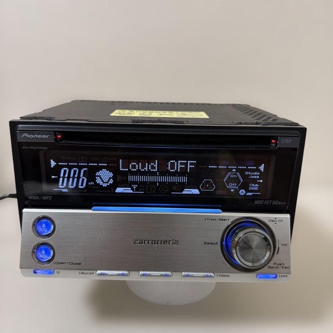 Carrozzeria FH-P077MD 2DIN MD/CD operation confirmed