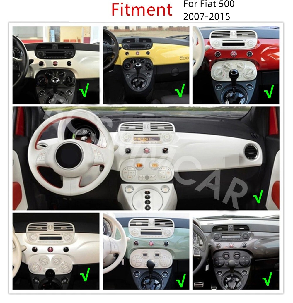 6.86in Car Radio Player WIFI Mirror Link For Carplay Fit For Fiat 500 2007-2015