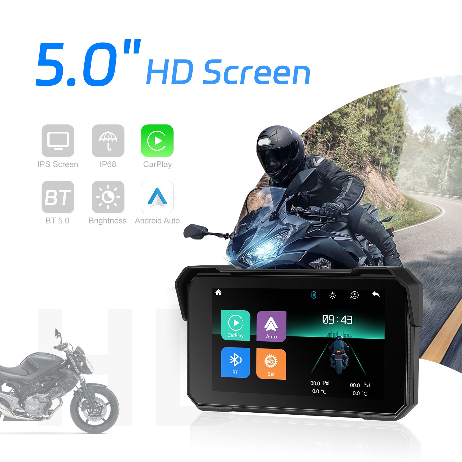 Android 13 7 inch Car Stereo GPS WIFI Navigation Radio Double 2Din Touch Screen