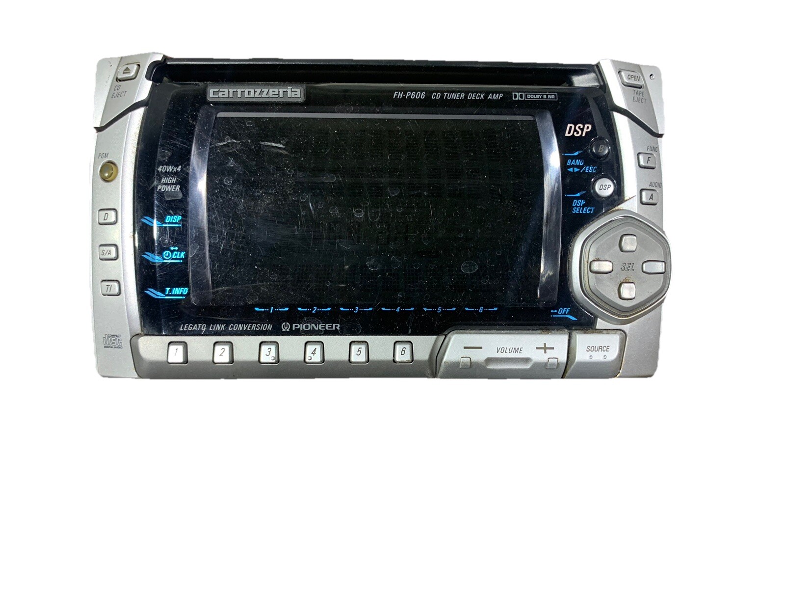 JDM Pioneer Carrozzeria FH-P606 Used 2Din Car Audio System CD Tuner Deck Amp