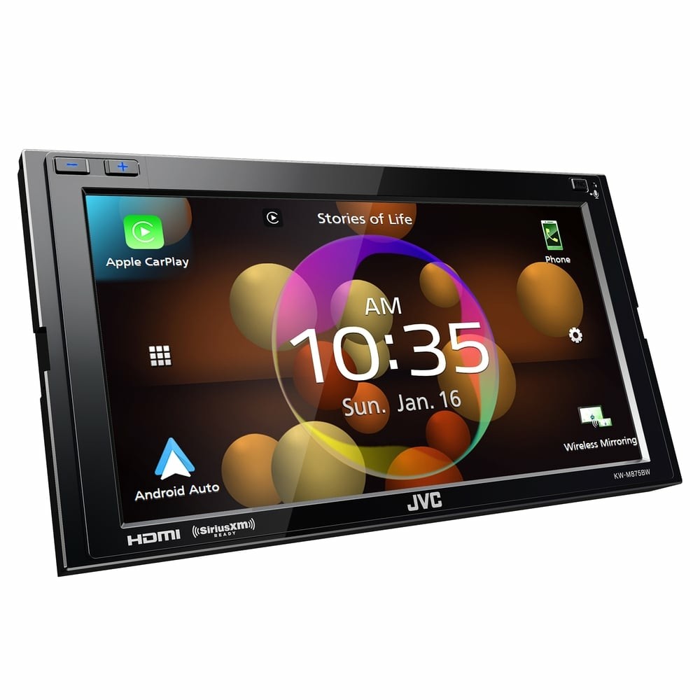 JVC KWM875BW 6.8″ Multimedia Receiver + Audio Bundle