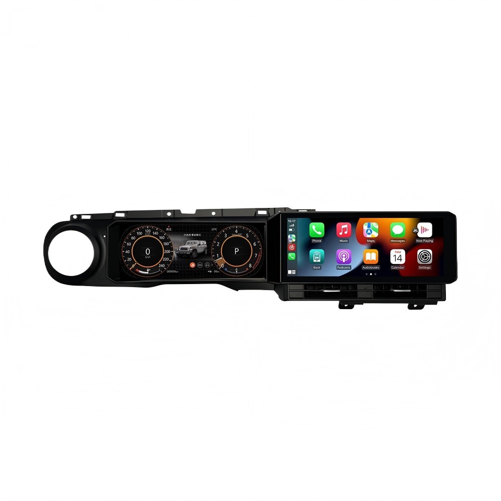 24.6″ For Jeep Wrangler JL Gladiator 2018-23 Dual Screen Digital Cluster 8+128G