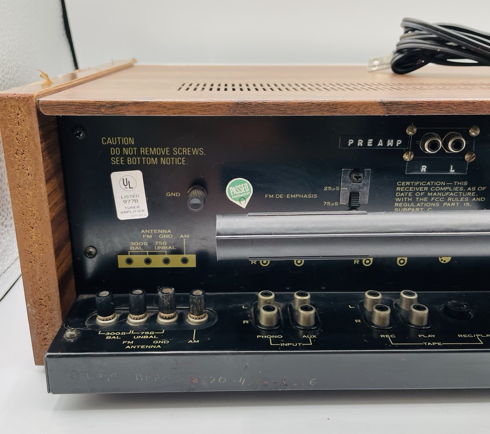 Pioneer SX-450 15-watt per channel Solid-State AM/FM Stereo Receiver- Tested