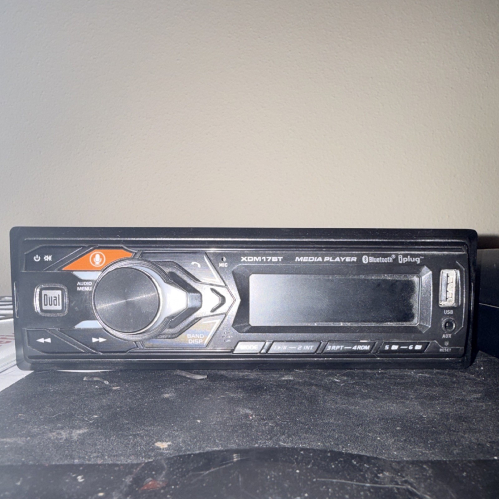 Dual Electronics XDM17BT Single DIN Car Stereo USB & Aux Input Bluetooth AM/FM