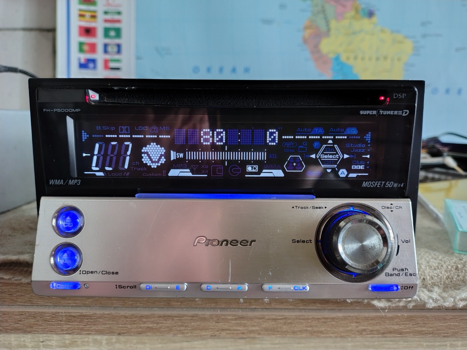 Pioneer FH-P5000MP Car Stereo CD/Cassete Player In Dash Receiver Fully Working