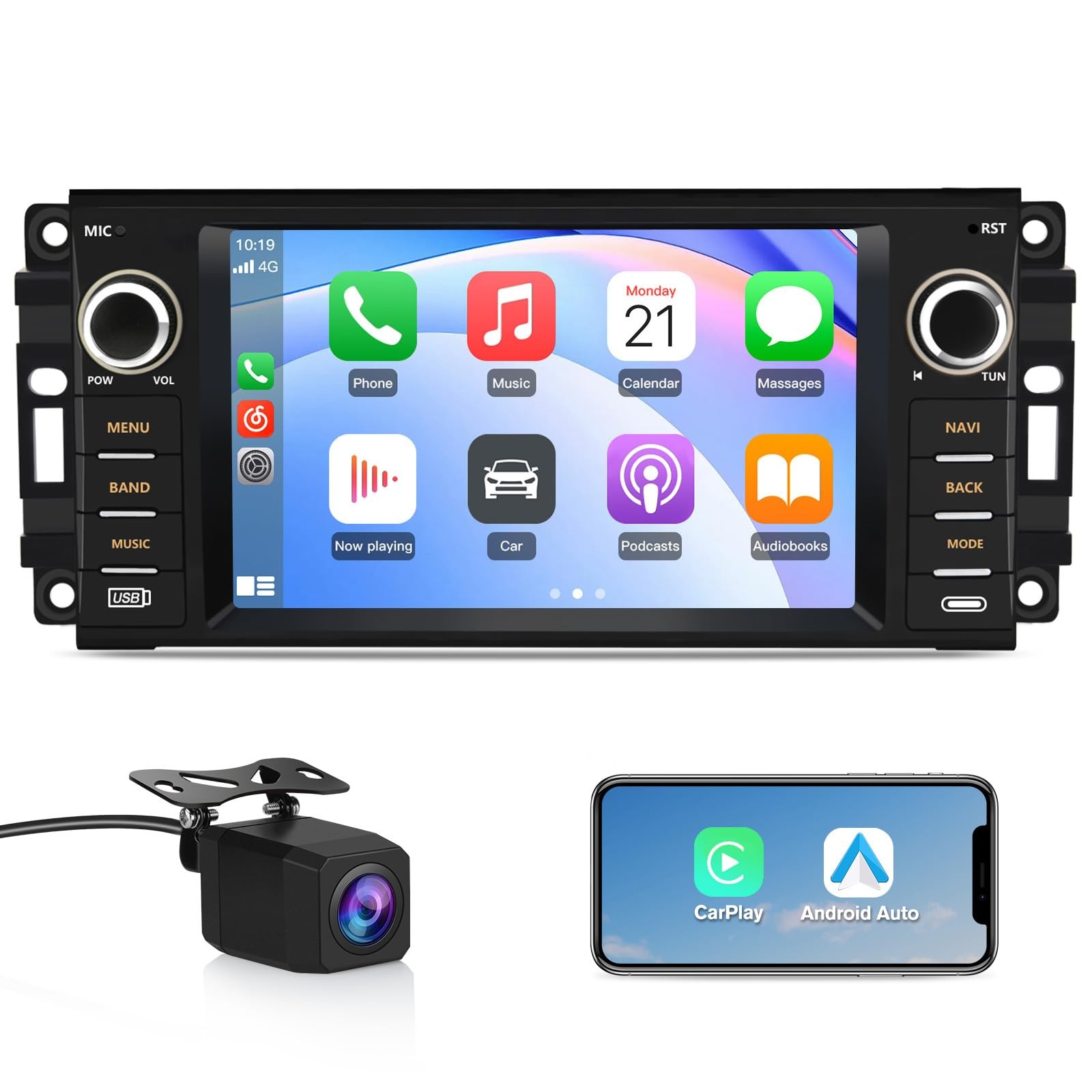 Vratzn Android 13 Car Radio Stereo for Dodge RAM 1500 2500 3500 2009 2010 201…