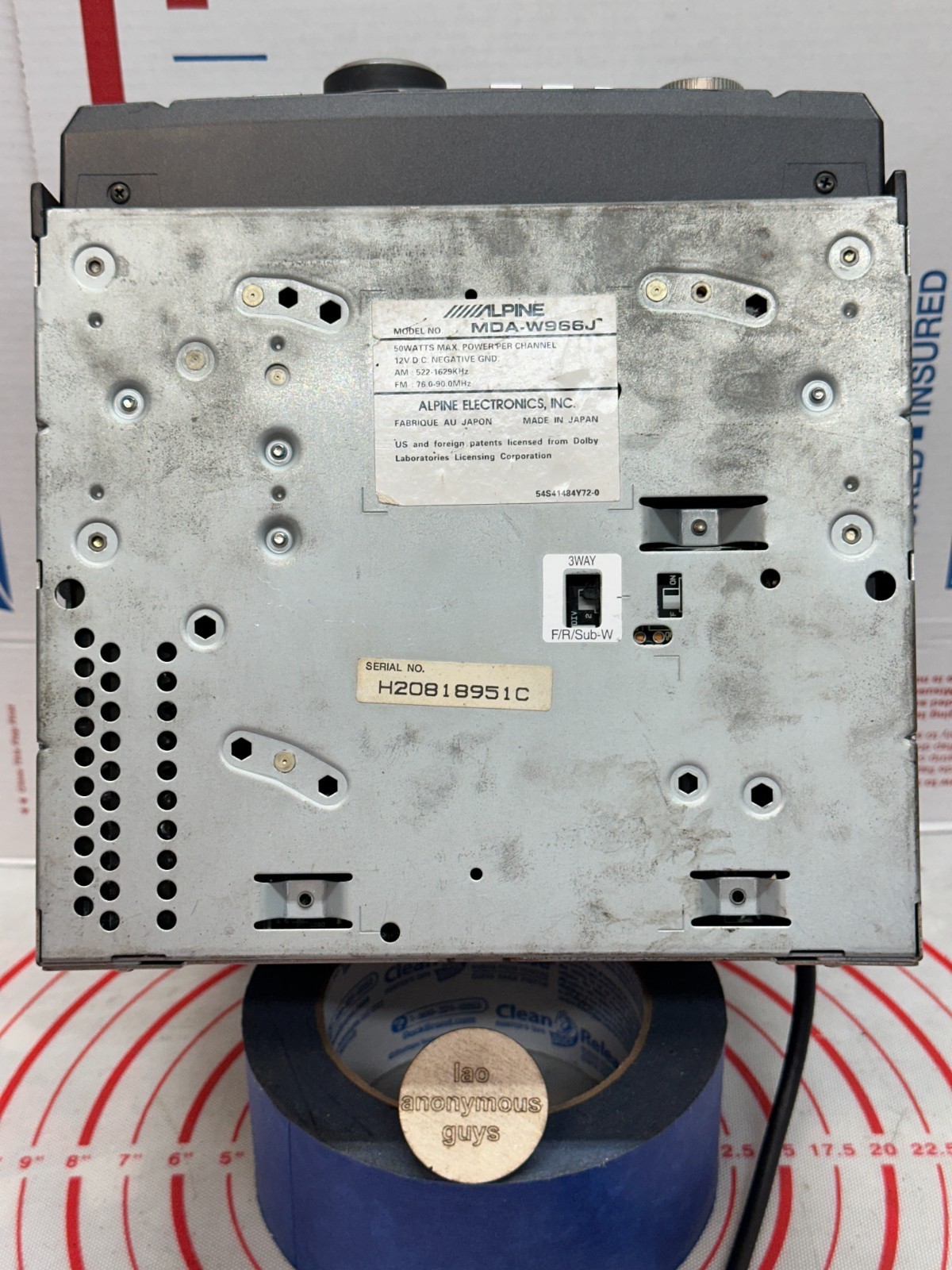 ALPINE # MDA-W966J JDM CD/MD/DSP MDLP BT Ai-NET Vintage Old School RESTORED #01